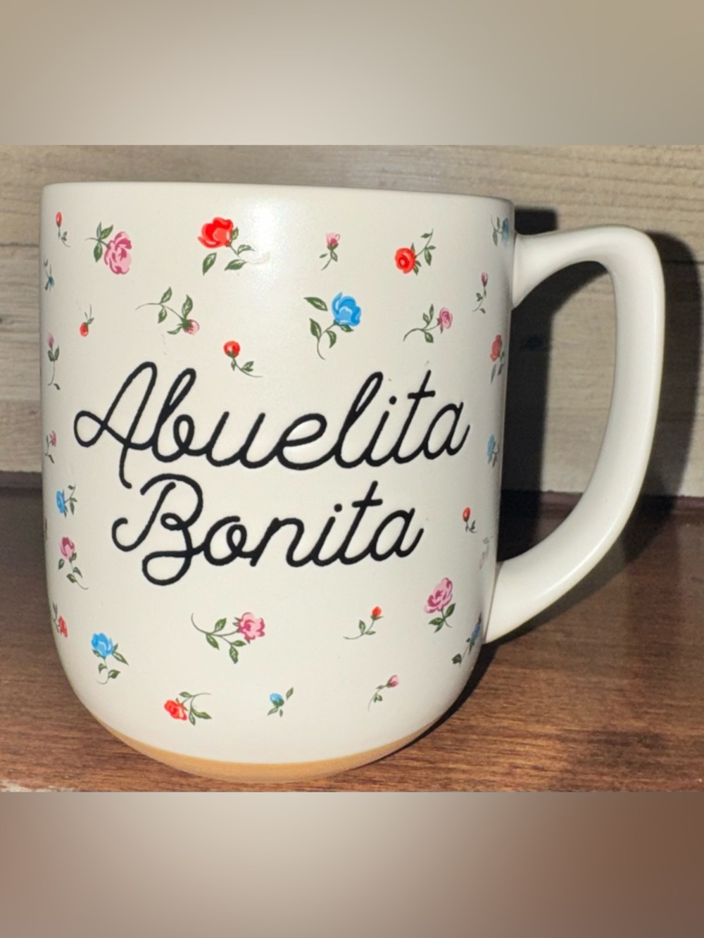 Super Cute 🥰 Abuelita 👵 Bonita 😍 Floral Accents Coffee Mug from Sunday Morning